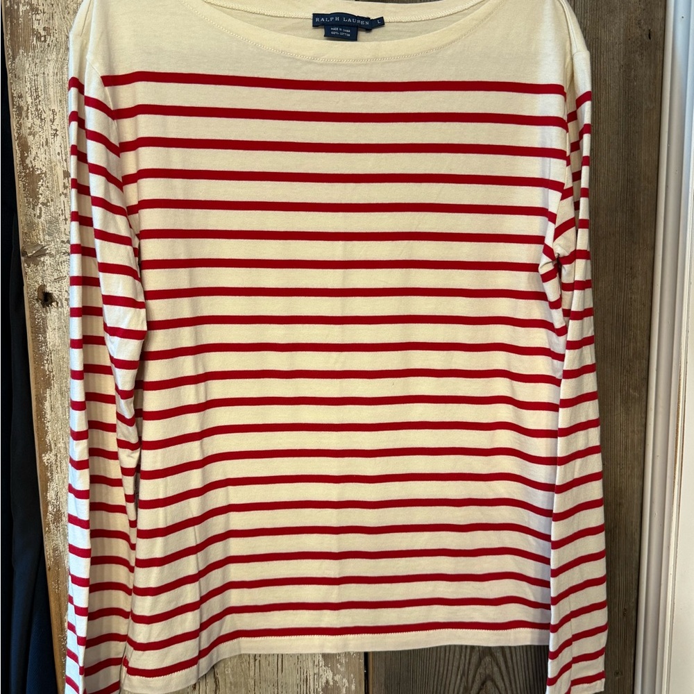 Ralph Lauren Beige Cotton Top Blue Label